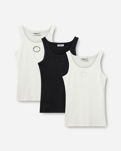 3 Pack Tank Top - White/Black