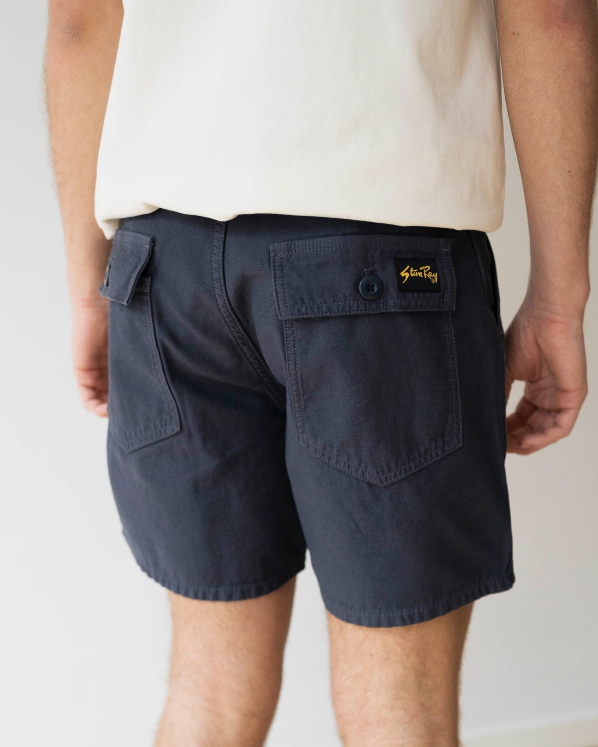 Fat Short 6" Inseam - Navy Sateen