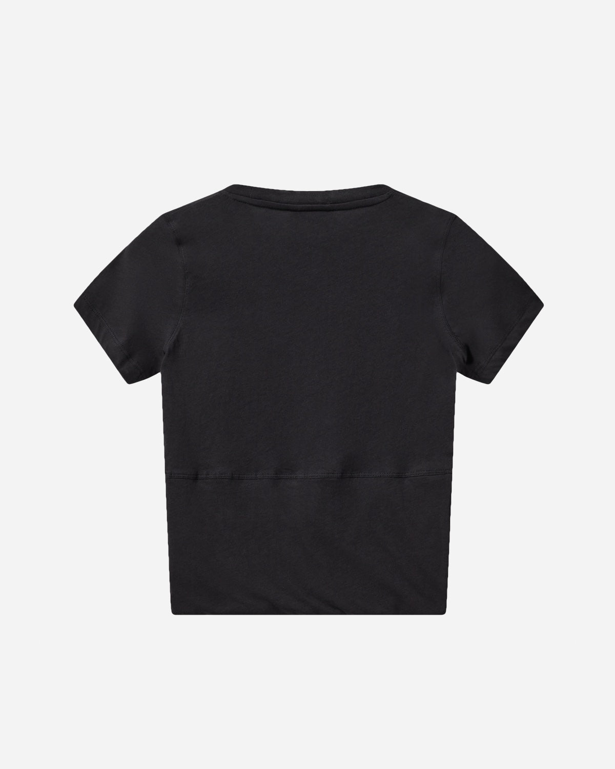 Sophia Cropped Tee - Deep Black