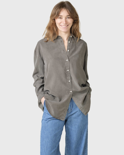 Ofelia lyocell shirt - Taupe