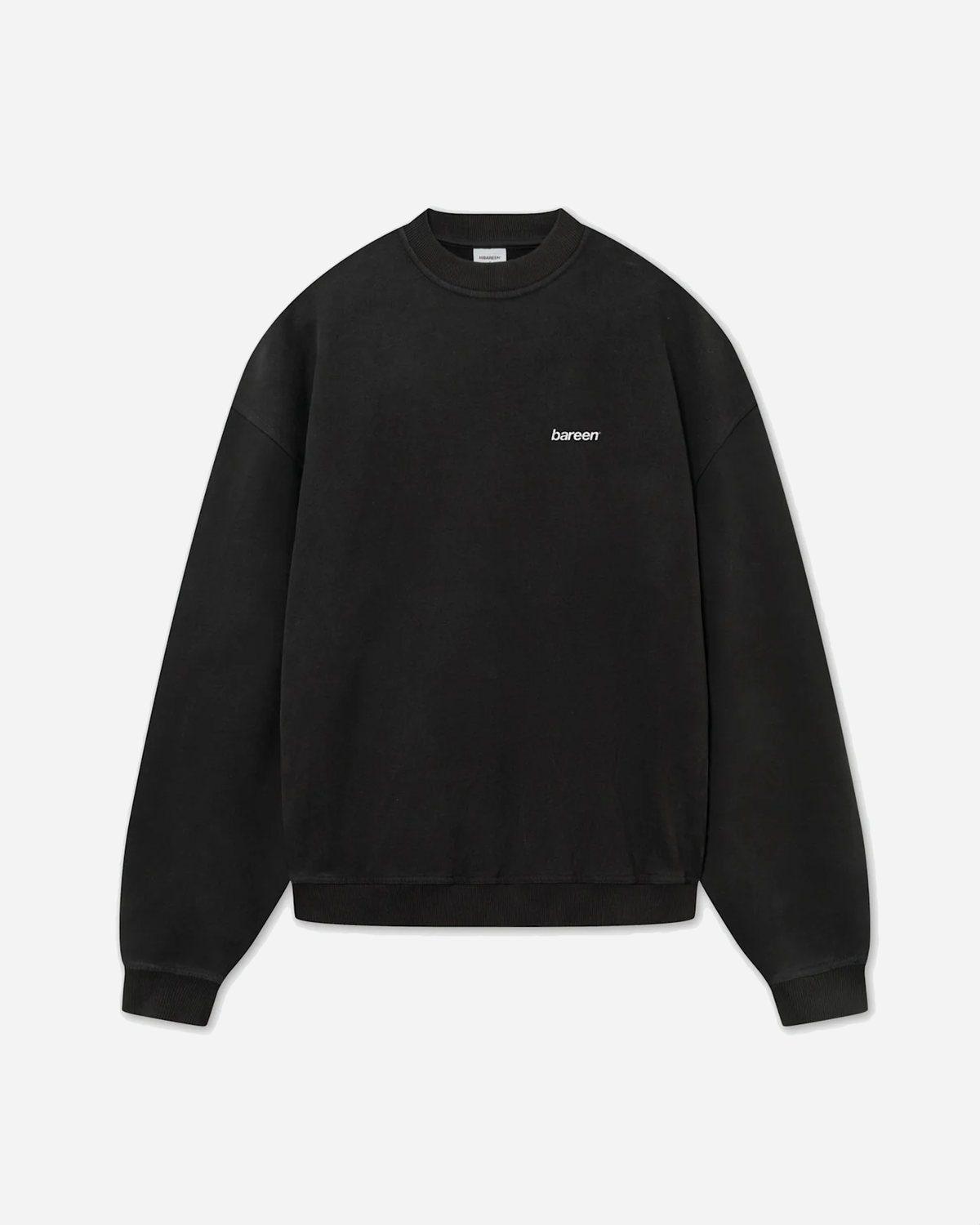 Oversized Crewneck Logo - Black