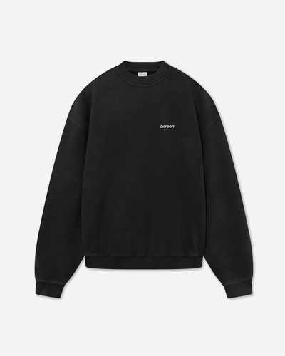 Oversized Crewneck Logo - Black