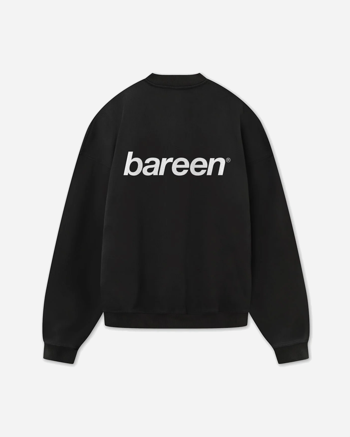 Oversized Crewneck Logo - Black