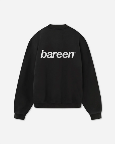 Oversized Crewneck Logo - Black