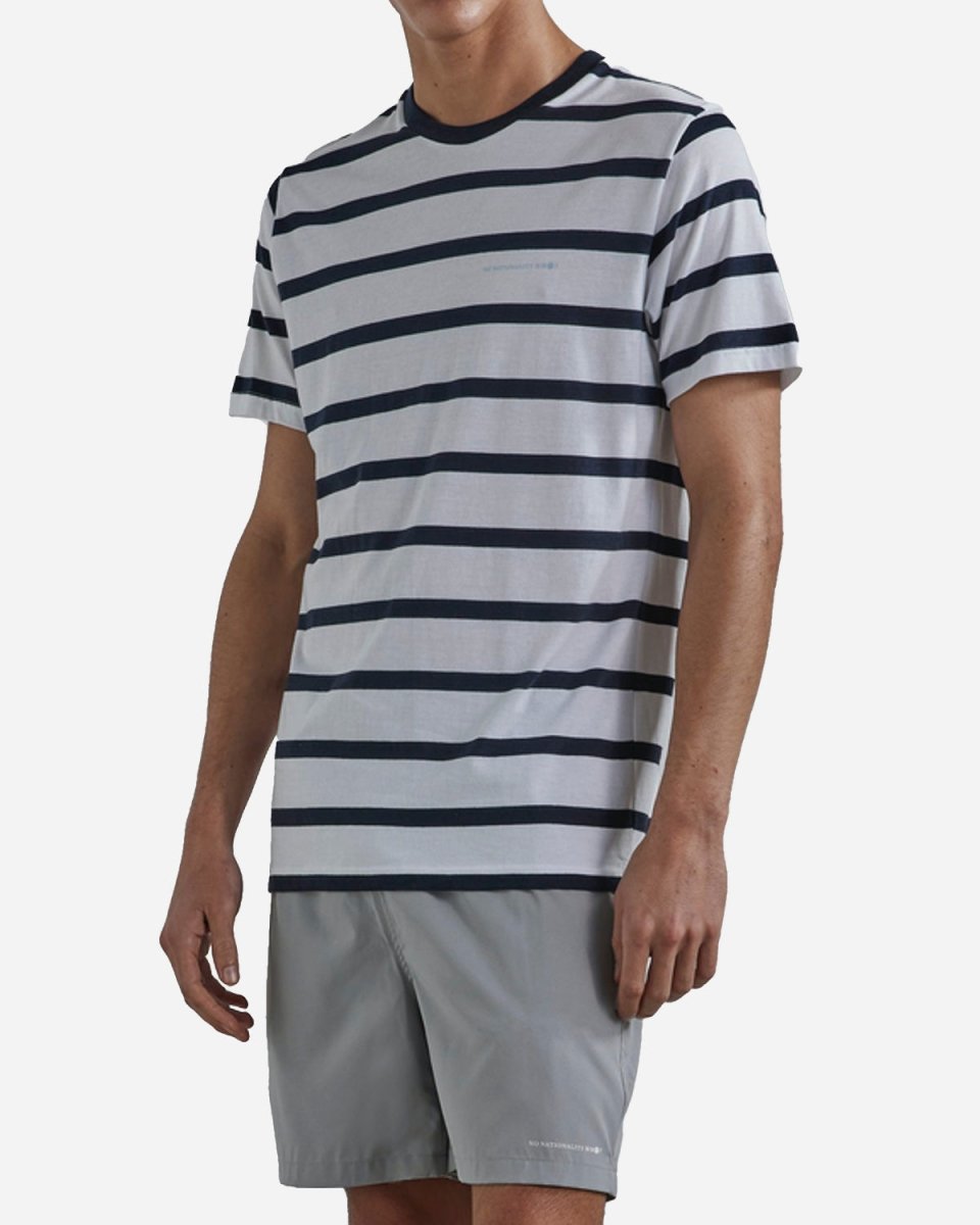 Aspen Striped Tee - Blue Stripe - Munk Store