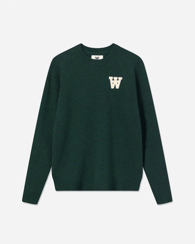 Asta lambswool jumper - Forest green - Munk Store