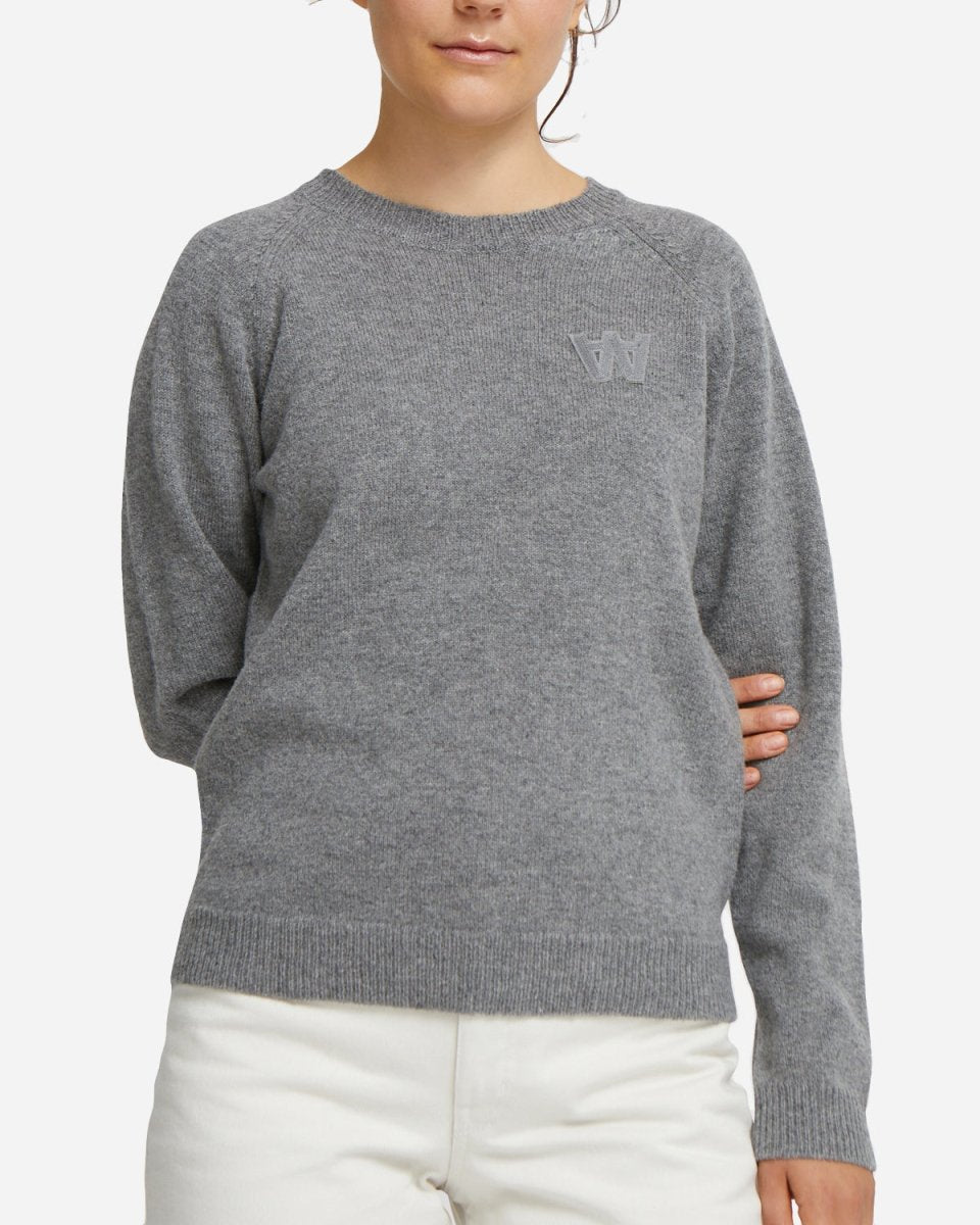 Asta Lambswool Jumper - Grey Melange - Munk Store