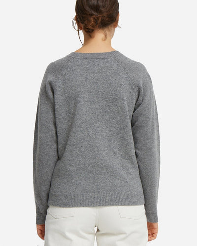 Asta Lambswool Jumper - Grey Melange - Munk Store