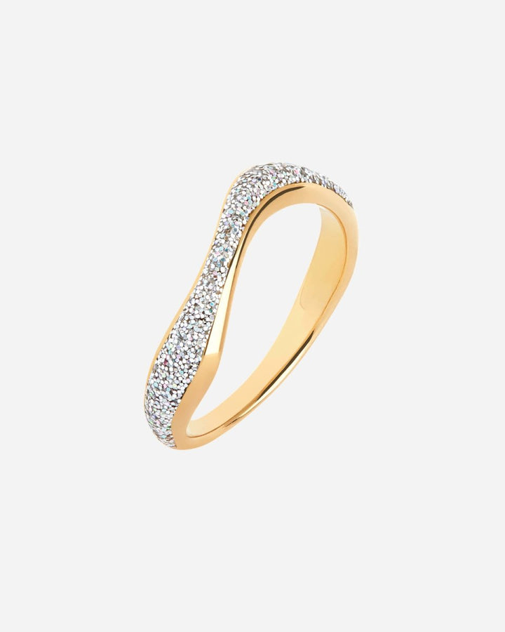 MARIA BLACK 500418YG リング Aura Opal Glitter Ring Gold HP Aura Opal Glitter Ring - Gold