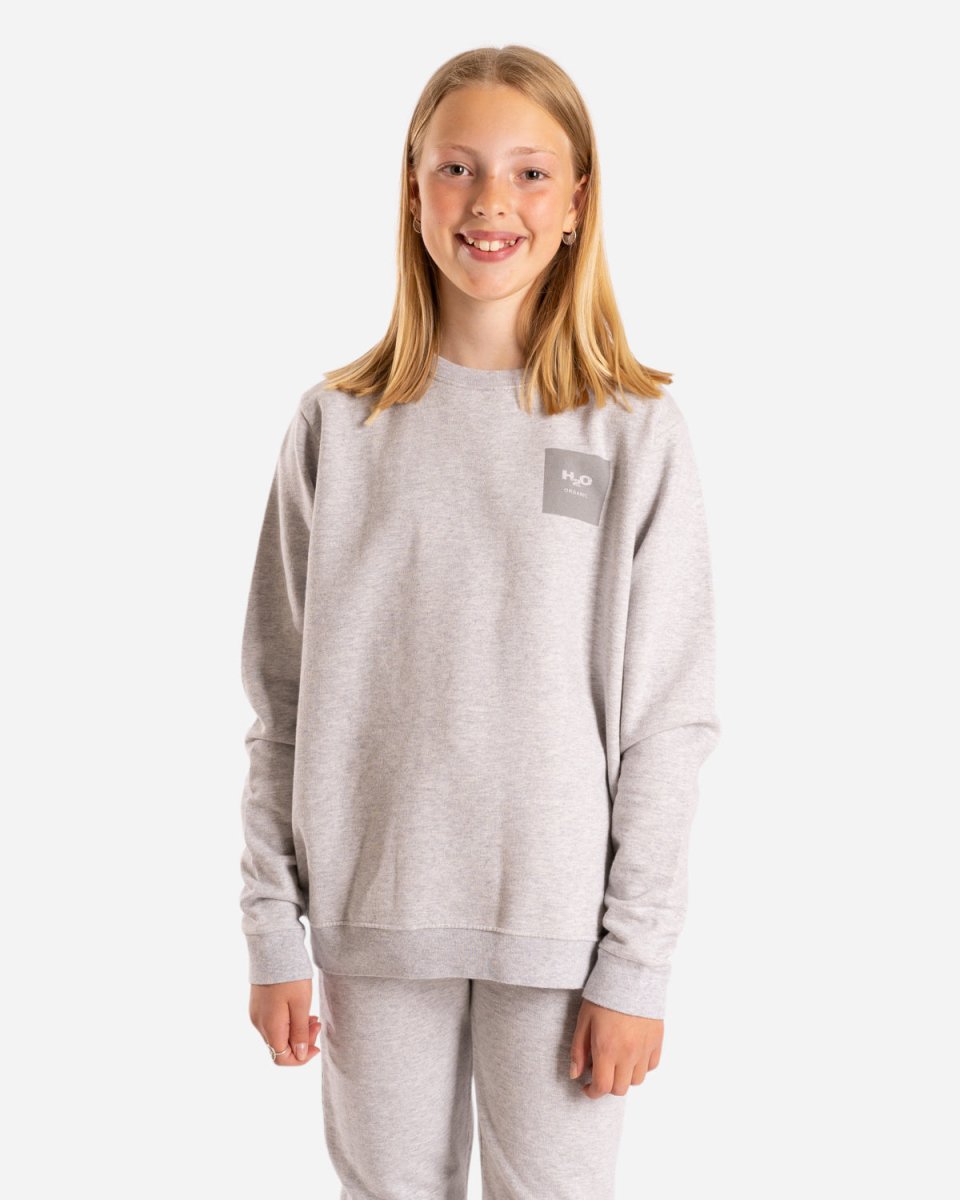 Authentic Organic Sweat O'Neck - Lt. Grey Mel - Munk Store