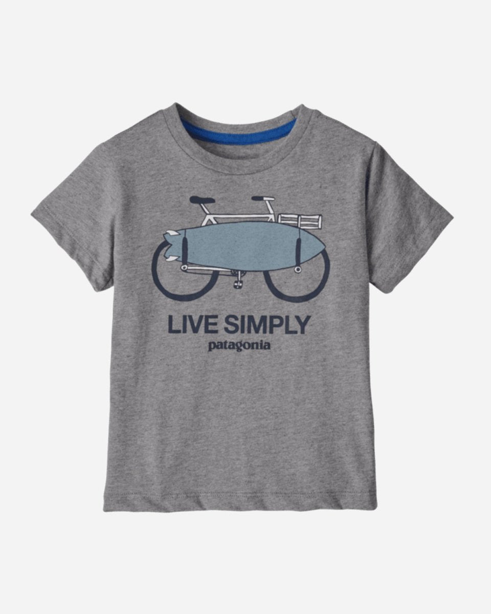 Baby Live Simply Organic T-Shirt - Gravel Heather - Munk Store