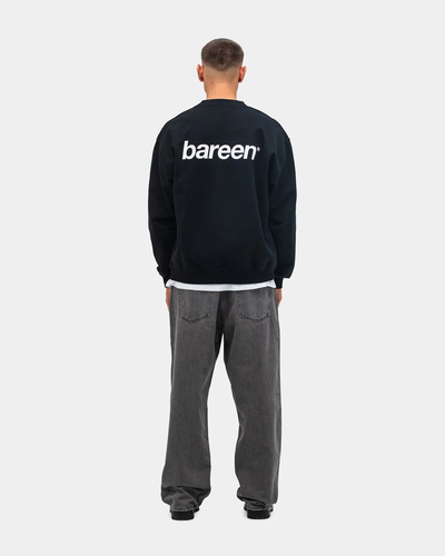 Oversized Crewneck Logo - Black