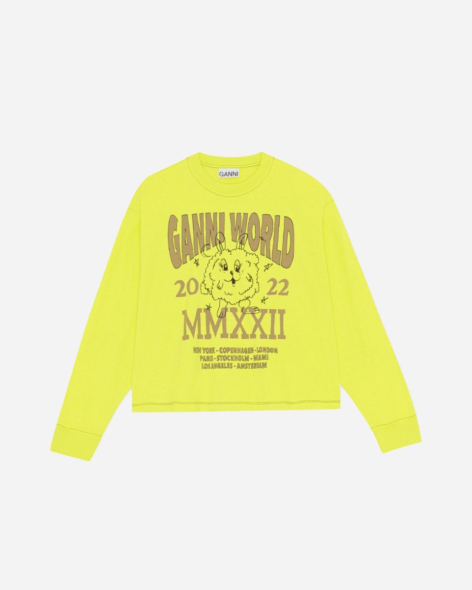 Basic Jersey Long Sleeve Oversize T-shirt - Sulphur Spring - Munk Store