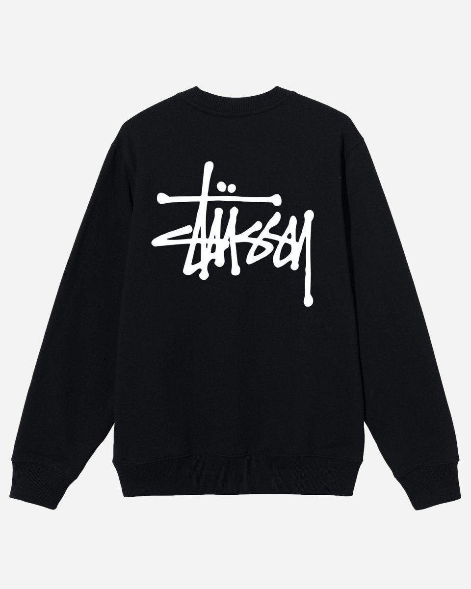 Basic Stüssy Crew - Black - Munk Store