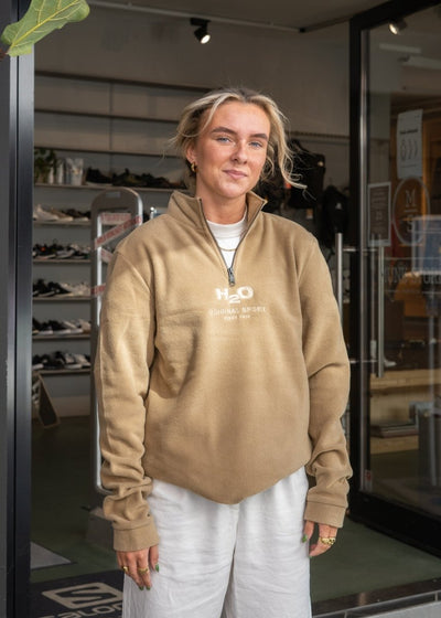 Blåvand II Fleece Half Zip - Khaki - Munk Store