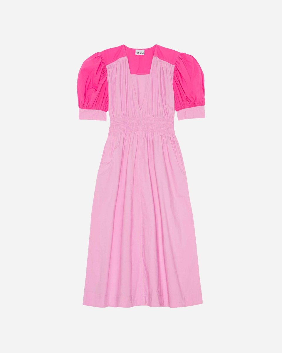 Block Cotton Smock Dress - Phlox Pink - Munk Store