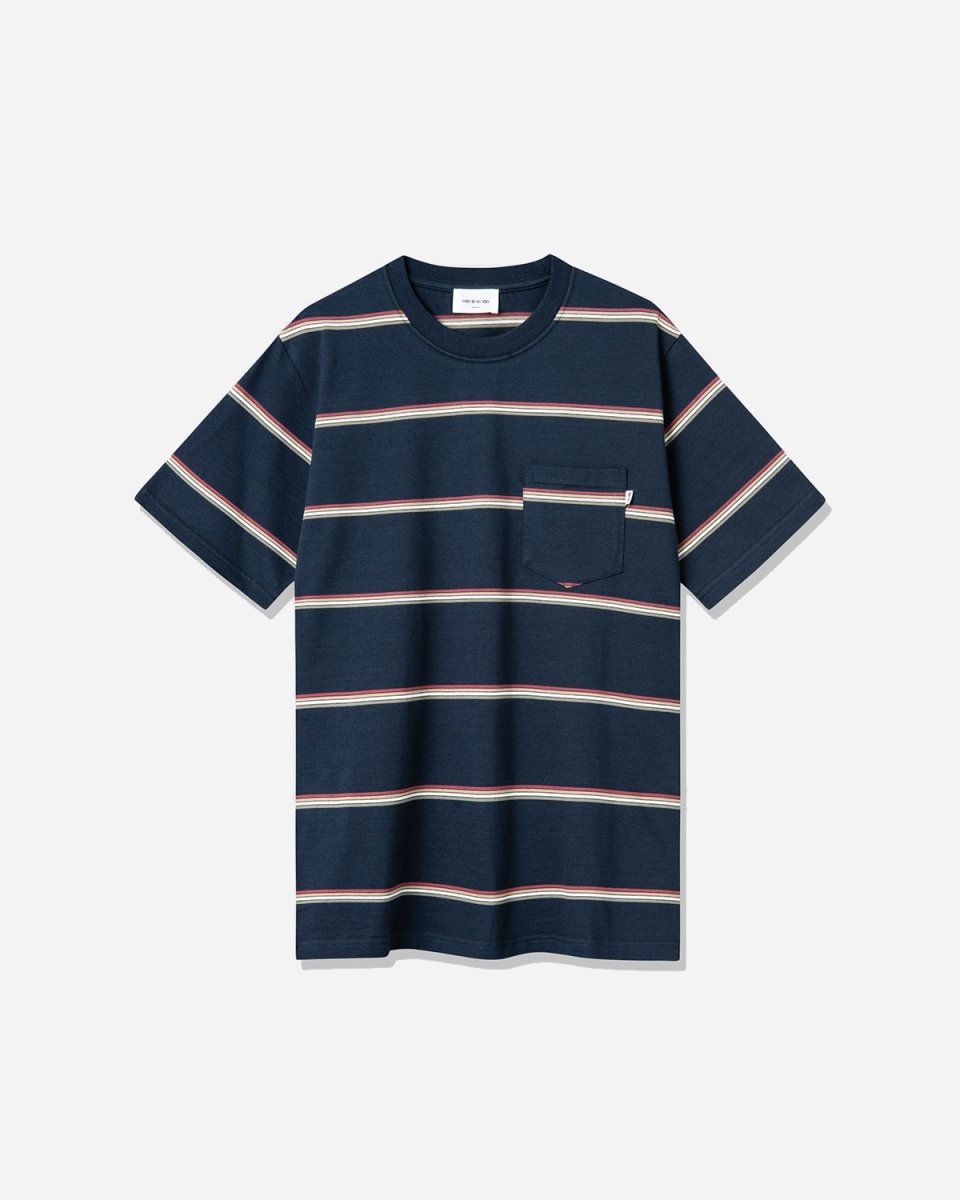 Bobby stripe T-shirt - Navy Stripes - Munk Store