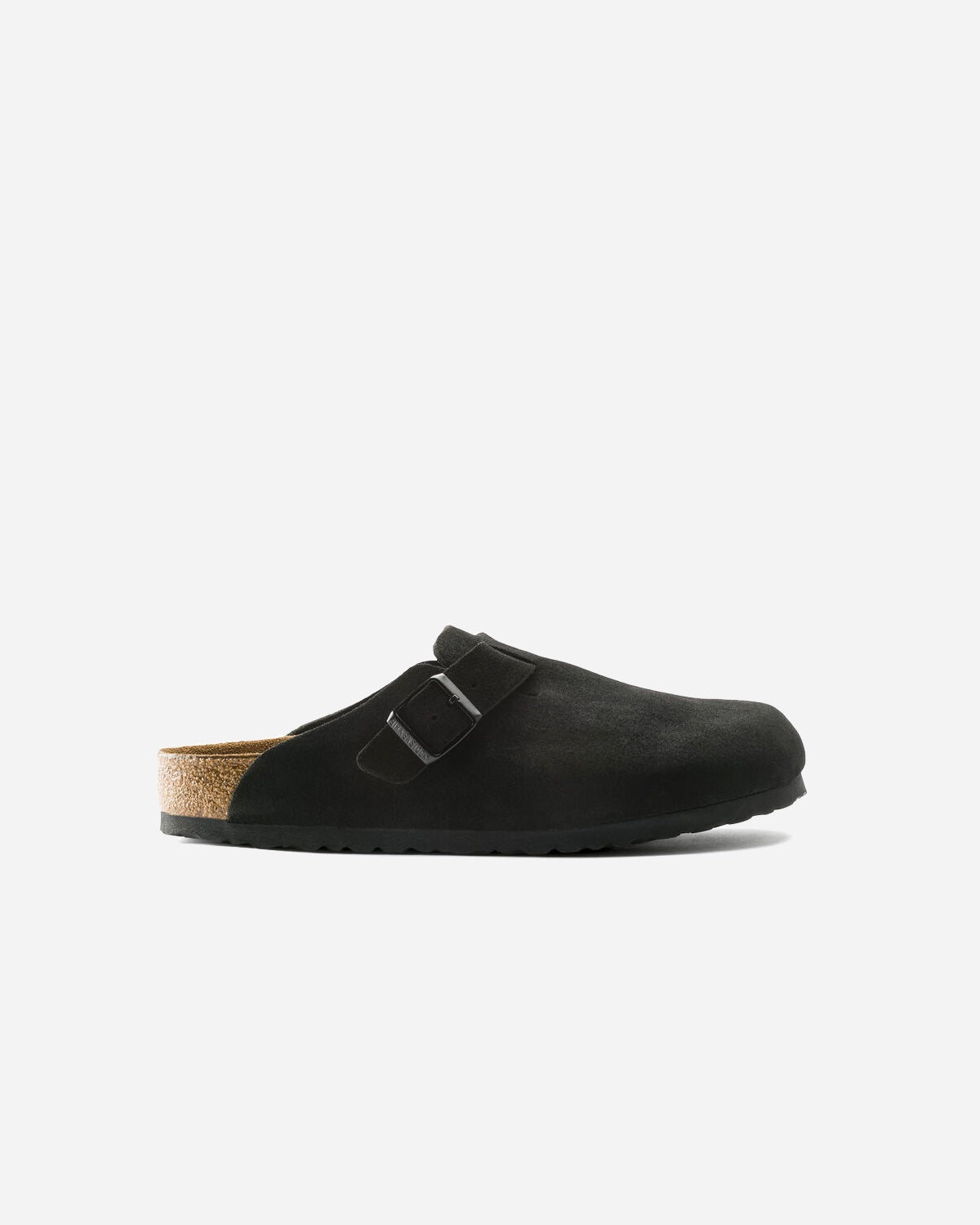 Boston Suede Leather Narrow- Black