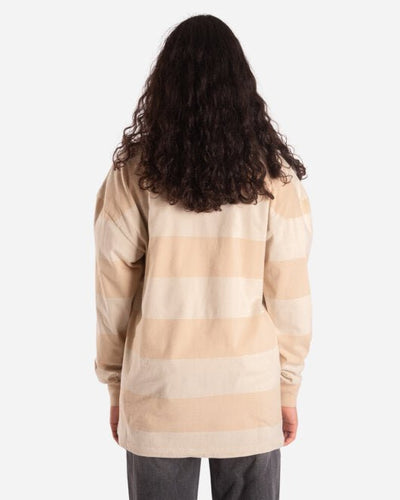 Boxy LS Tee - Off White Stripe - Munk Store