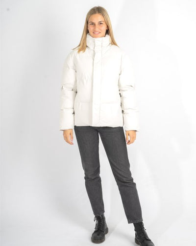 Boxy Puffer Jacket - Off White - Munk Store