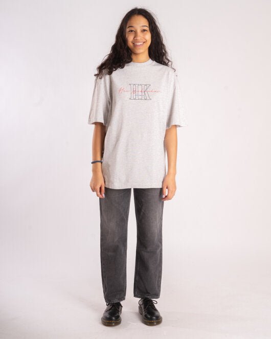 Boyfriend Tee - Grey Melange Hk - Munk Store