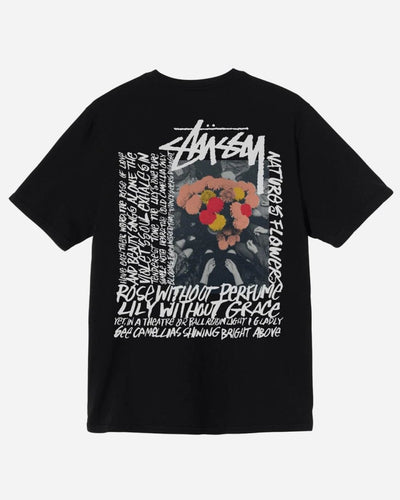 Camellias Pig. Dyed Tee - Black - Munk Store