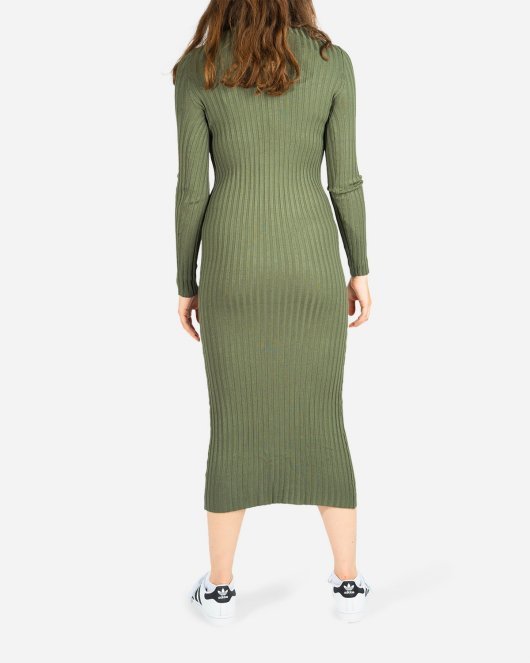 Chelsea Knit Dress - Light Green - Munk Store