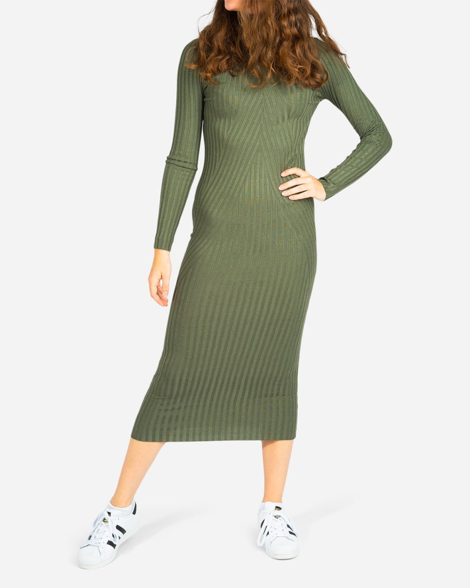 Chelsea Knit Dress - Light Green - Munk Store