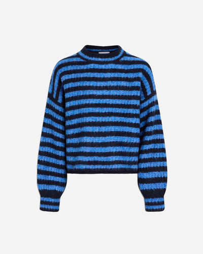 Chlue Stripe Knitt - Navy - Munk Store