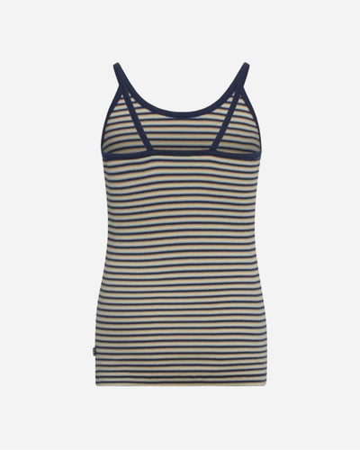 Cotton Stripe Trilina Top - Blue Multi - Munk Store