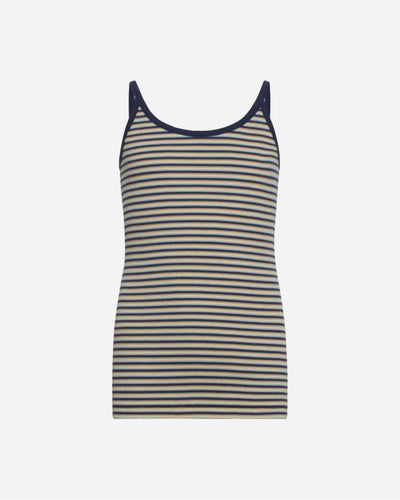 Cotton Stripe Trilina Top - Blue Multi - Munk Store