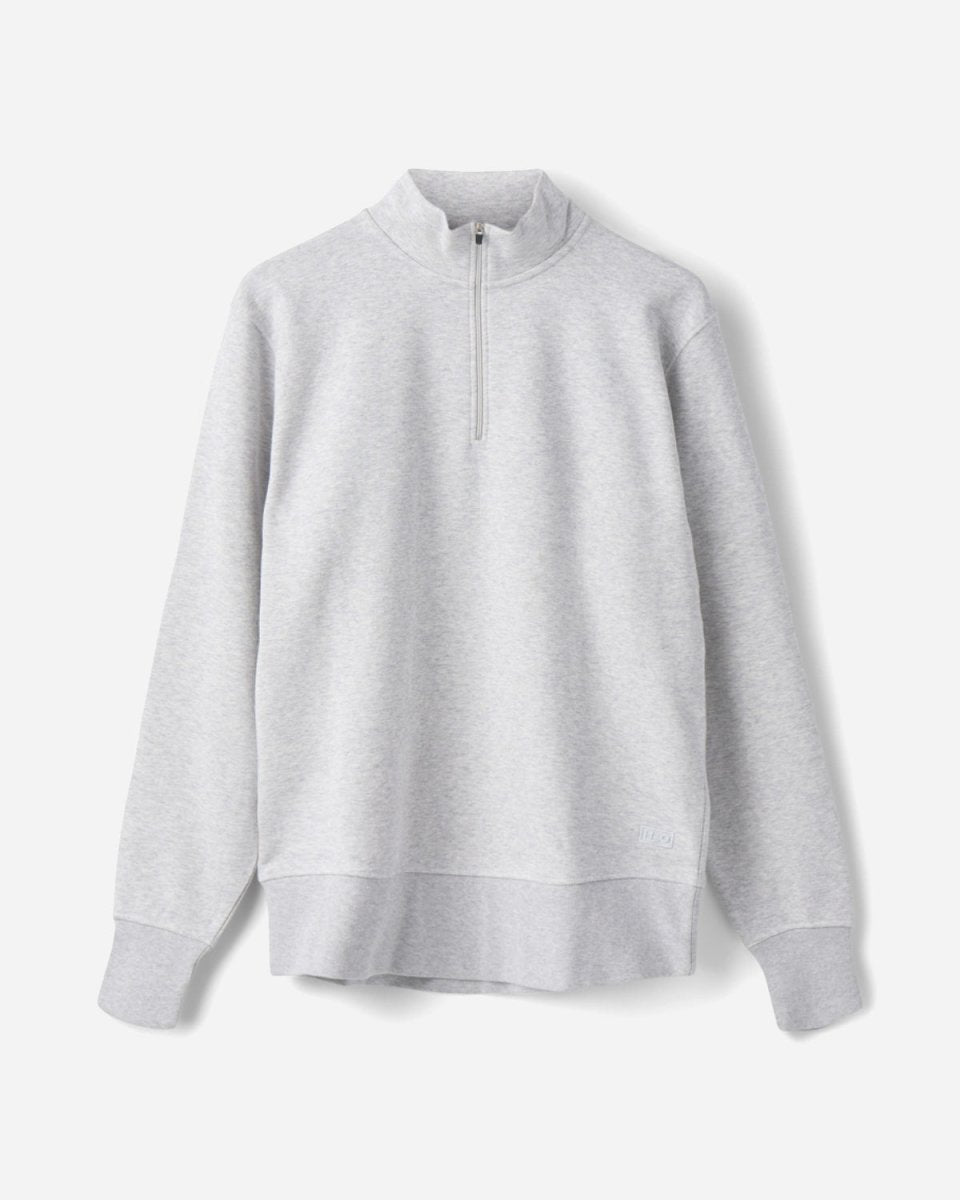 Couch Sweat Half Zip - Grey Melange - Munk Store