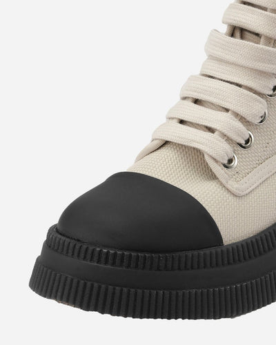 Creepers Textile Lace Up Boot - Egret - Munk Store