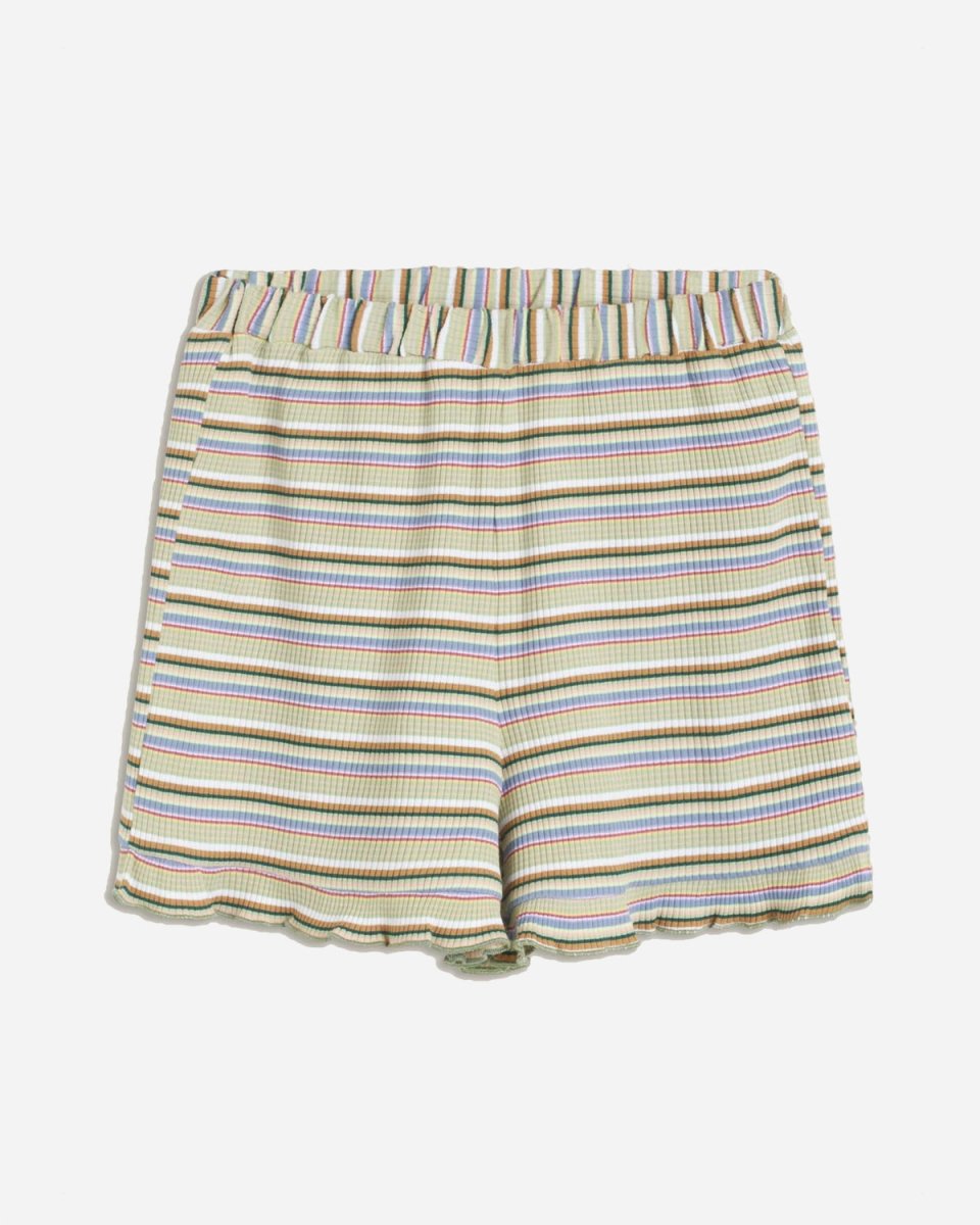 Crocus Rib Shorts - Light Green - Munk Store