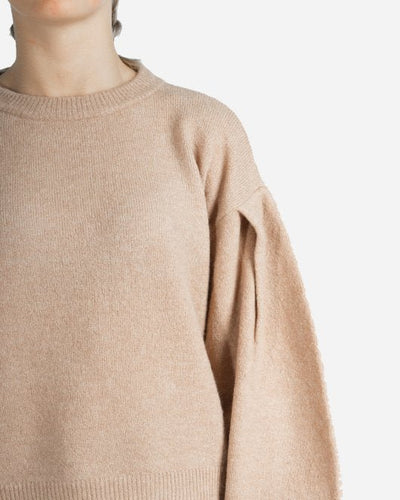 Drop Shoulder Knit - Beige - Munk Store