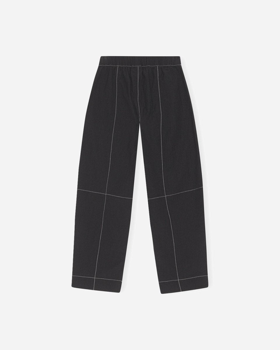 【25SS】2TUCK CURVED LEG TROUSERS / BLACK NVRFRGT - 【25SS】2タック カーブド レッグ トラウザー / 2TUCK