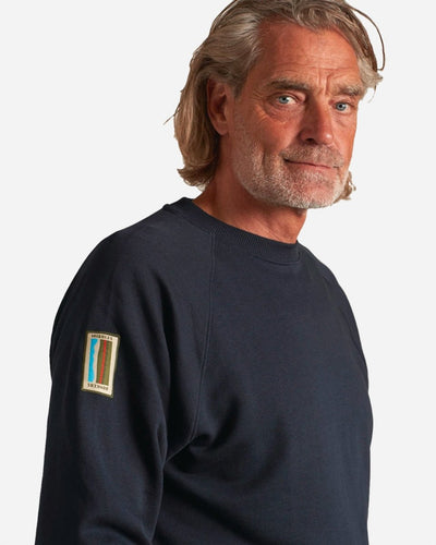 ELSK BUNKERS PCH TVÆRS MEN'S CREWNECK - DARK NAVY - Munk Store