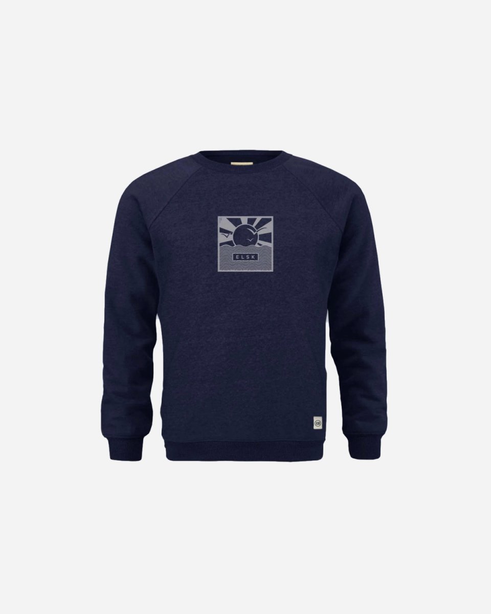 ELSK® CUBE21 TVÆRS MEN'S CREWNECK - DARK NAVY - Munk Store