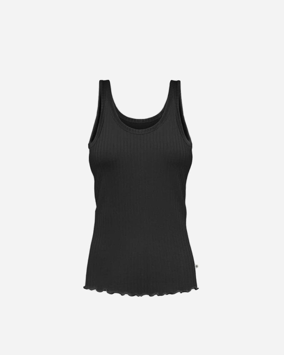 Elsk Jannerup Ribbed Top - Black - Munk Store