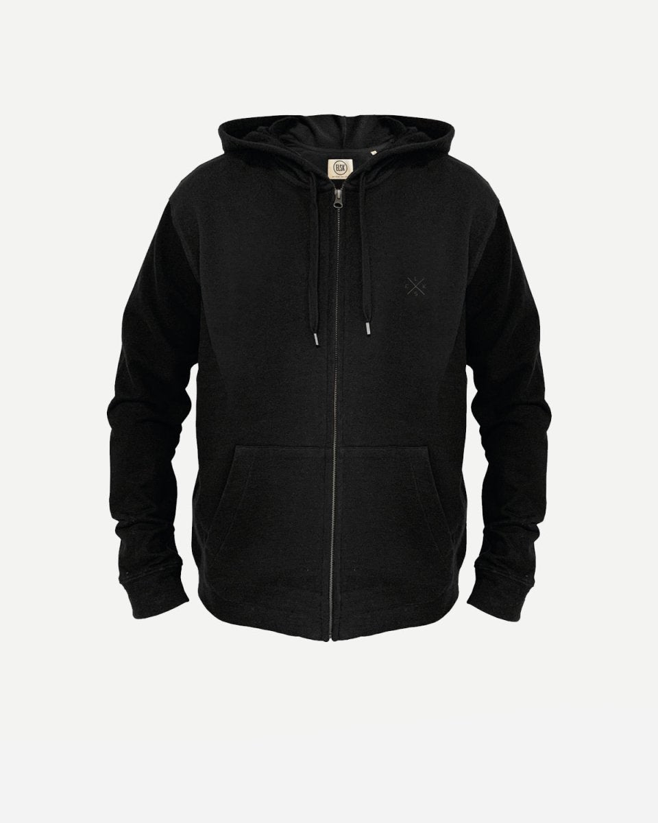 ELSK MEN'S HEMP HOODIE - Black - Munk Store