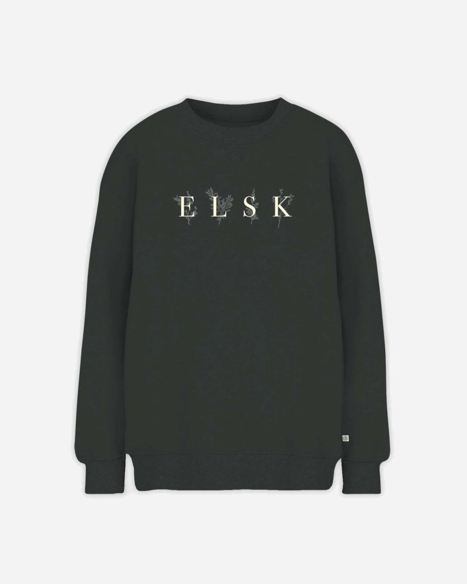 ELSK® PORSE LOGO ANNA WOMEN'S CREWNECK - PIRATE BLACK - Munk Store