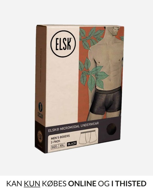 ELSK®MEN’S MICROMODAL UNDERWEAR – BOXERS (2-PACK) - BLACK - Munk Store