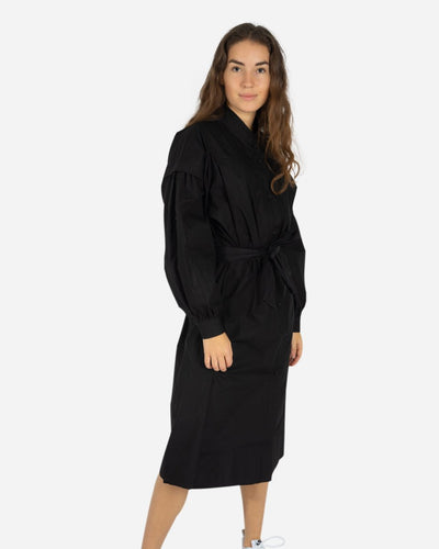 Elvana Shirt Dress - Black - Munk Store