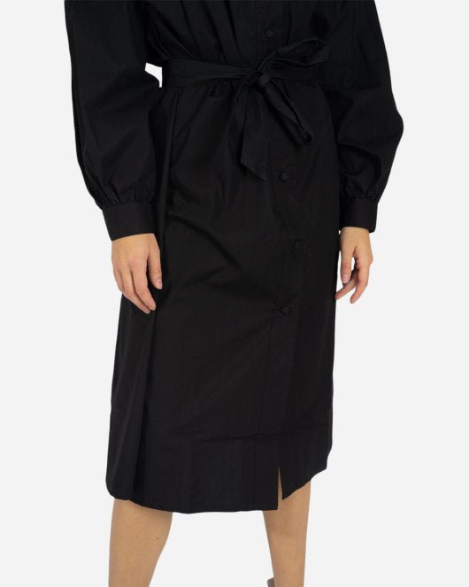 Elvana Shirt Dress - Black - Munk Store