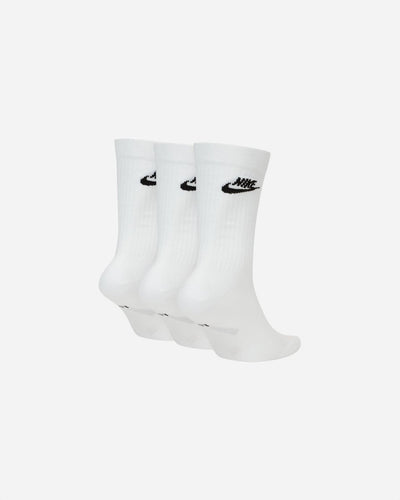 Essential Crew Socks 3-Pack - White - Munk Store