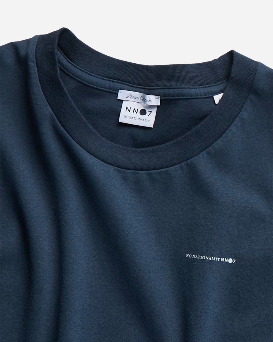 Etienne Print Tee - Navy Blue - Munk Store