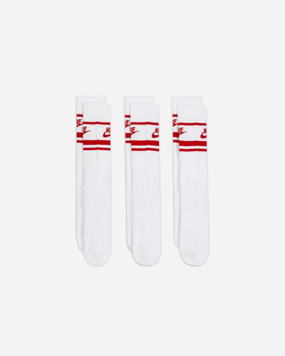 Everyday Essential Socks 3-PK - White/Red - Munk Store