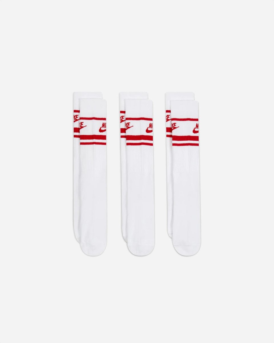 Everyday Essential Socks 3-PK - White/Red - Munk Store