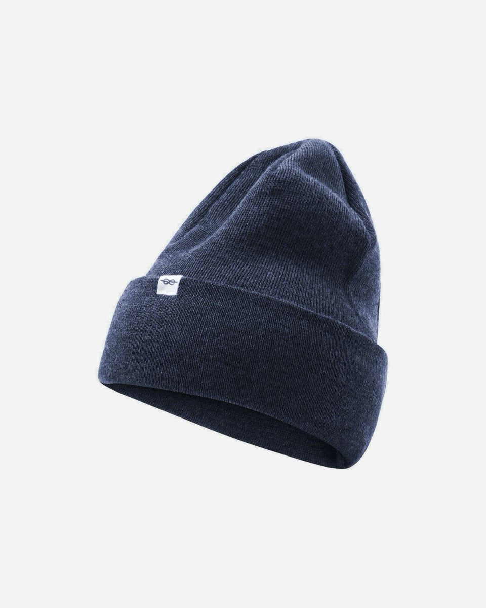 Fine rib beanie - Navy - Munk Store