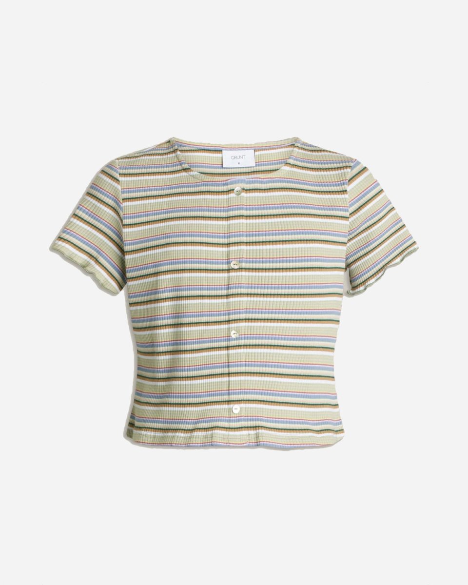 Fodil Rib Tee - Light Green - Munk Store